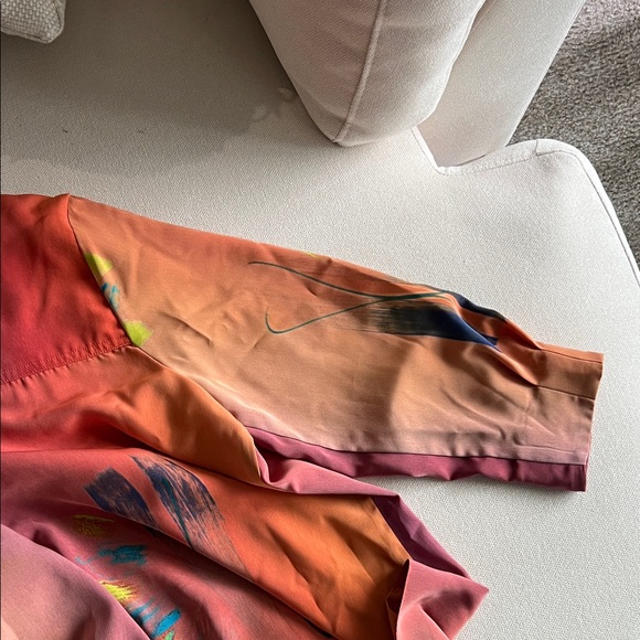 Colorful Abstract Button-Up Jacket - Picture 7 of 9